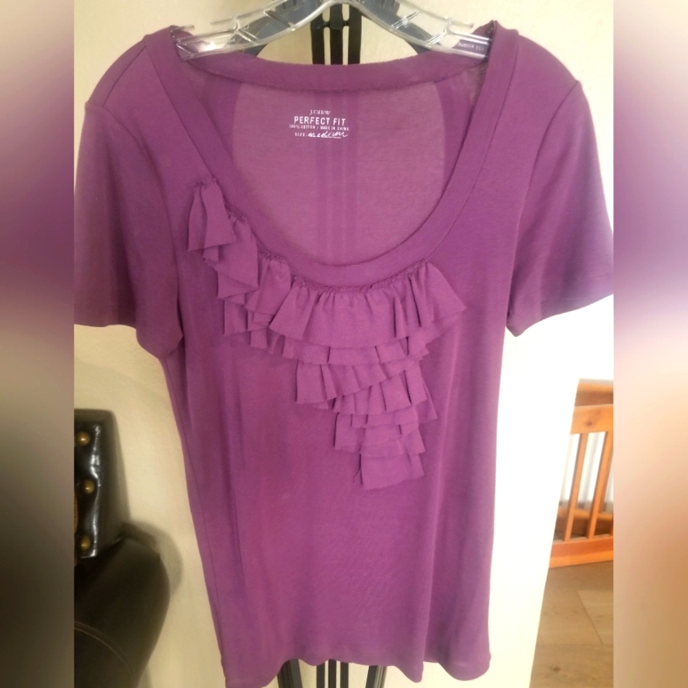 J.Crew Ruffle Top - image 1